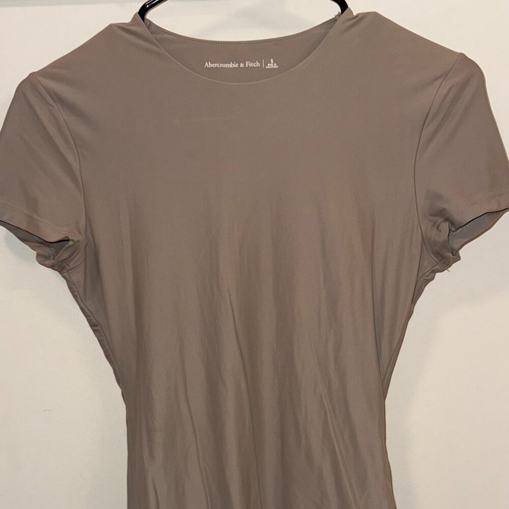 abercrombie short sleeve one piece seamless top